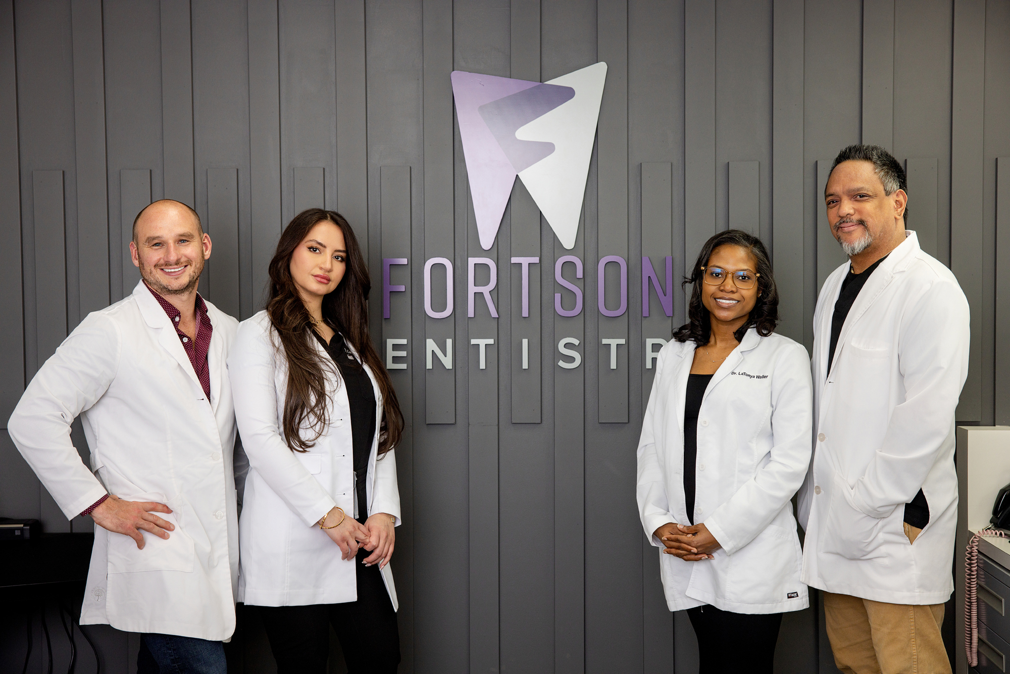 Dentist office headshot portraits for new website