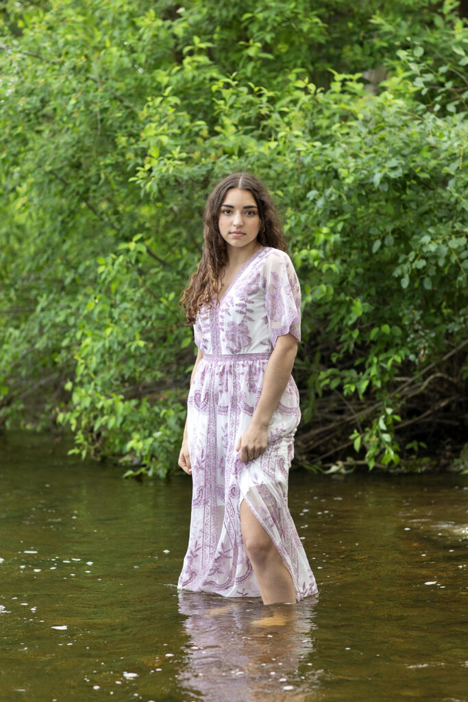 Ann Arbor nichols arboretum location for senior pictures. Great location for seniors who want to get into water.