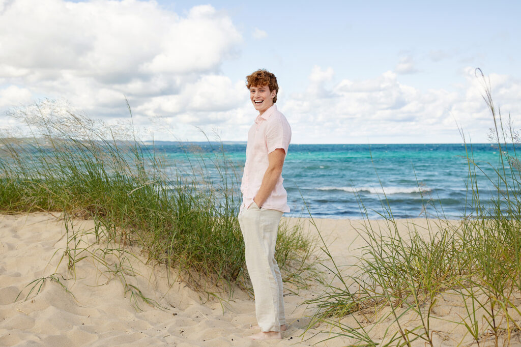 Michigan beach senior pictures