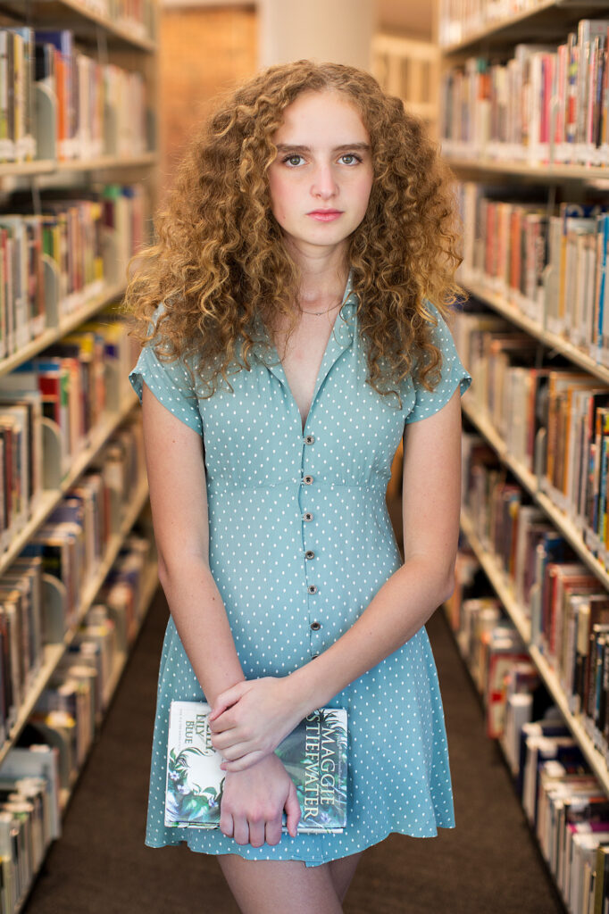 Unique library location for senior who worked there.