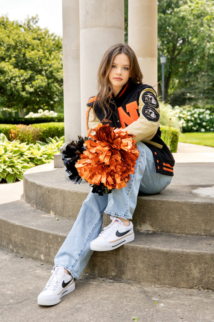 Northville Michigan cheerleader senior pictures